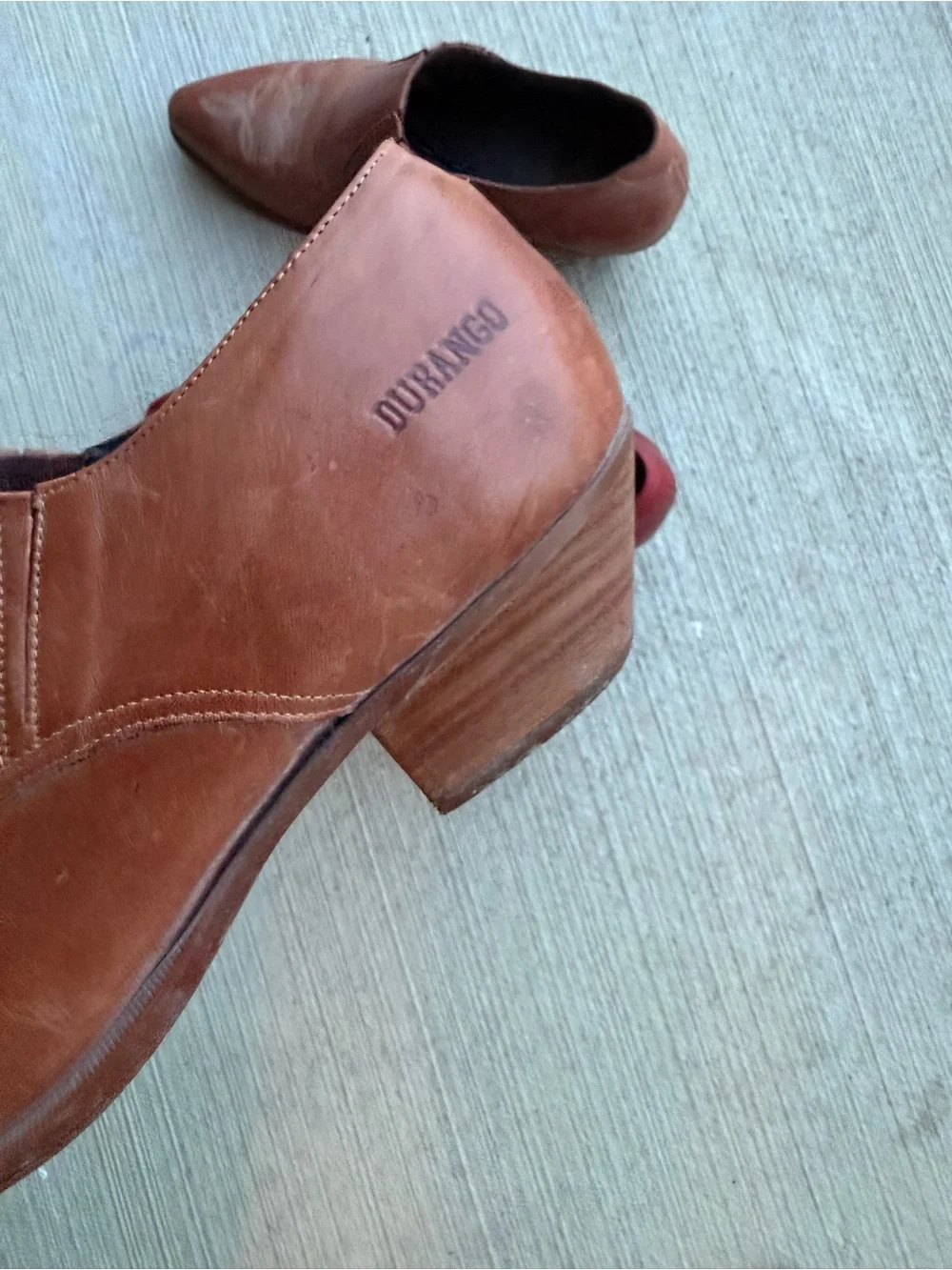 Durango Red/Brown (2 pairs) Real Leather Booties